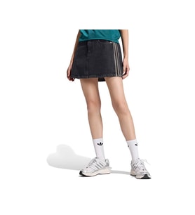 Adidas MID RISE DENIM SKIRT Kadın Günlük Etek KQ6485 Siyah