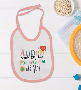 BK Kids Pembe Bebek Mama Önlüğü - Model 75