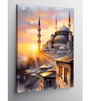 Kanvas Tablo Gün Batımında Cami