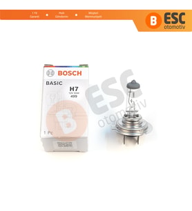 Kısa Uzun Far Sis Lambası için BOSCH BASIC 1 987 302 804 H7 12V 55W PX26d Halojen H7 Far Ampulü