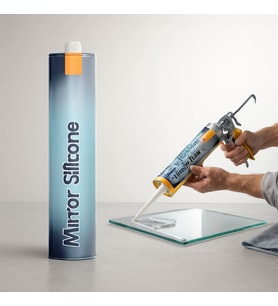 Şeffaf 300 ml Silikon Cam ve Ayna Yapıştırıcı Kartuş