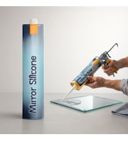 Şeffaf 300 ml Silikon Cam ve Ayna Yapıştırıcı Kartuş