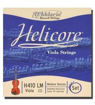 D'Addario H410LM Helicore Viyola Tel Seti (Long Scale)  Odaklanmış Net Ses Karakteri İnce Çaplı Rahat Çalım ve Çok Yönlü Müzikal Performans