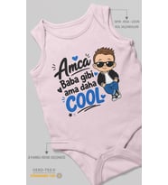 Amca, baba gibi ama daha cool Sıfır Kollu Bebek Zıbını