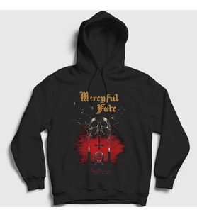 Presmono Unisex Siyah Melissa Mercyful Fate Kapüşonlu Sweatshirt 550427tt
