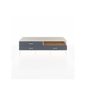 Hyperion TV Ünitesi Tek Raflı 3 Çekmeceli  176x44x51 Aytaşı-Çam/Antrasit