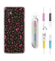 INFINIX Note 11 Pro Note 10 Hot 9 Play Kılıf Kablo Koruma Spiral Silikon Barbie and Shoes 1413