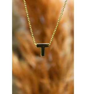 T HARFİ KOLYE 22 AYAR A068125