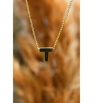 T HARFİ KOLYE 22 AYAR A068125