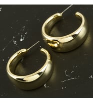 Yarım Halka Lüks Küpe 3 cm