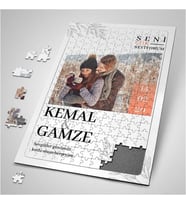 14 Şubat Hatırası Fotoğraflı 240 Parça Kişiye Özel Puzzle