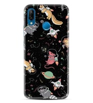 Huawei P20 Lite Mate 10 20 Lite Pro P40 Lite KılıfDesemli Silikon Planet Animals 1771