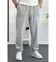 Erkek Baggy Kalıp Pantolon Gri Edw130