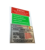 Tofaş Murat 131 / Doğan / Şahin / Kartal / Slx Motor İç Etiketi
