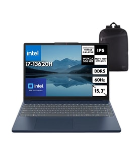 Lenovo Ideapad Slim 3 15IRH10 I7-13620H 40-Gbddr5 2 Tbssd Wuxga 15.3" IPS 60Hz Windows 11 Pro + Hmf Sırt Çantası 83K10061TRHMF15