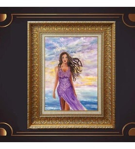 Gold Altın Kalın Çerçeveli Paspartulu Tablo s1462