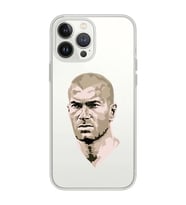 Iphone 12 Pro Uyumlu Zinedine Zidane Tasarımlı Şeffaf Telefon Kılıfı