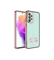 Samsung Galaxy A53 5G Uyumlu Kılıf Kamera Korumalı Logo Gösteren Zore Omega Kapak