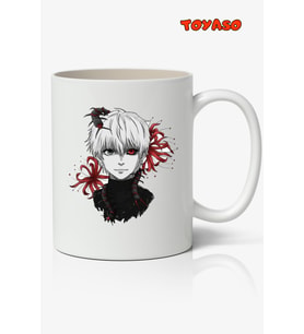 Tokyo Ghoul Ken Kaneki Anime Temalı Beyaz Kupa Bardak Sevgiliye Arkadaşa Hediye