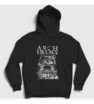 Presmono Unisex Siyah Devil Arch Enemy Kapüşonlu Sweatshirt 11476tt