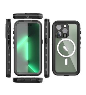 Apple iPhone 14 Pro Kılıf 1-1 Su Geçirmez Kılıf (Siyah)