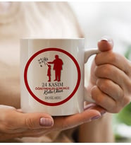 BK Gift Kişiye Özel Öğretmenler Günü Tasarımlı Beyaz Kupa Bardak - 9, Öğretmene Hediye, Öğretmenler Günü