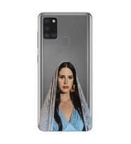 Samsung Galaxy A21S Uyumlu Lana Del Rey Tasarımlı Şeffaf Telefon Kılıfı