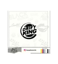 Drift King İçin Uyumlu Aksesuar Oto Cam Sticker Siyah 20 Cm