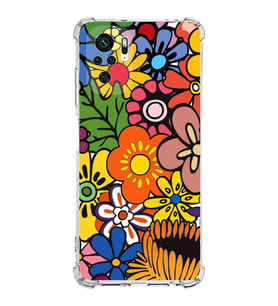 PrintiFy Xiaomi Redmi 10 2022 Uyumlu Retro Color 2 Baskılı Şeffaf Köşe Korumalı Antişok Kılıf