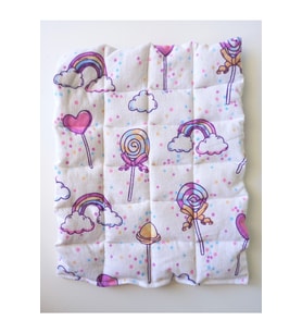 Yıkanmamış Koyun Yünü Dolgulu Şeker Bebek Sırt-karın-göğüs Bezi (28cm*34cm