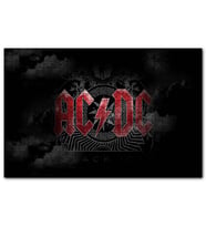 Cakapuzzle ACDC Logo Karanlık Mod  Puzzle Yapboz MDF (Ahşap) (120 Parça)
