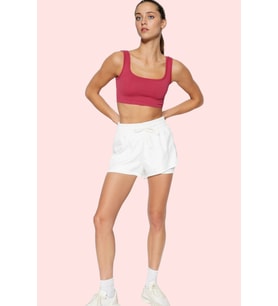Kadın Paraşüt Kumaş Relaxed Spor Şort Düz Desen Kısa Günlük Kullanım Yaz Aylarının Vazgeçilmezi