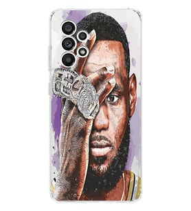 Samsung Galaxy A33 Uyumlu Lebron James Tasarımlı Şeffaf Telefon Kılıfı