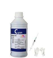 Tecprint Epson L6190 1 Litre Mavi Muadil Mürekkep+Enjektör+Eldiven