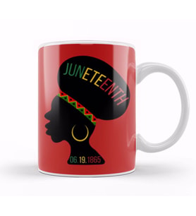 Juneteenth GIFTS 2021 Kupa Bardak Porselen