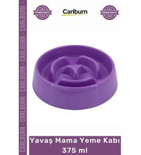 #Petshop Kedi Köpek Sağlıklı Beslenme Hazımsızlık Önleyici Kaliteli Yavaş Mama Yeme Kabı 375 ml