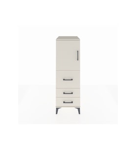 Kronos Dolap Tek Raflı 3 Çekmeceli Tek Kapaklı 44x59x134 Aytaşı-Aytaşı