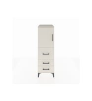 Kronos Dolap Tek Raflı 3 Çekmeceli Tek Kapaklı 44x59x134 Aytaşı-Aytaşı