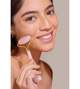 Pembe Kuvars Roller Yüz Masaj Taşı 213