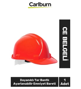 Ce Belgeli Dayanıklı Ter Bantlı Ayarlanabilir Şantiye Inşaat Iş Güvenliği Kırmızı Emniyet Bareti