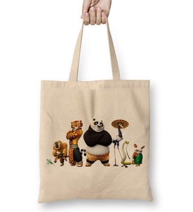 Kung Fu Panda Friends Bez Çanta Uzun Saplı