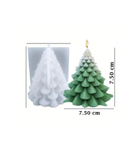Noel Ağacı No:2 Mum Silikon Kalıp (S968)