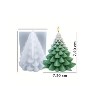 Noel Ağacı No:2 Mum Silikon Kalıp (S968)