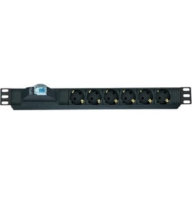 AGER 19 1U 6lı Sigortalı Priz Modülü Metal Gövdeli AA-PRZ01U19-6S-AL