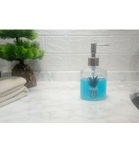SIA Cam Sıvı Sabunluk,Kaktüs 1 Desen 300ml 7,6x15,5cm