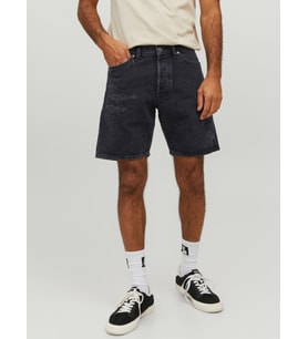 Jack & Jones Erkek Relaxed Fit Kot Denim Şort - 12231118 (Siyah)