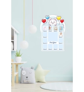 Erkek Bebek 12 Aylık Hatıra Panosu