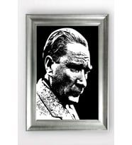 Gümüş Çerçeveli Atatürk Tablo a537