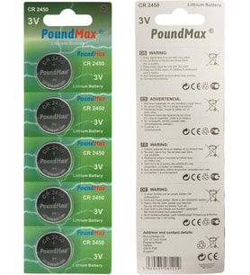 Lexroo 5 Adet 2450 CR2450 DL2450 DL2450 ECR2450 KCR2450 3V Lityum Düğme Piller, Düğme Pil