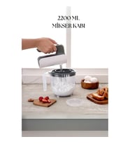 2200 Ml Mikser Kabı Füme & Ölçü Kabı & Saklama Kabı